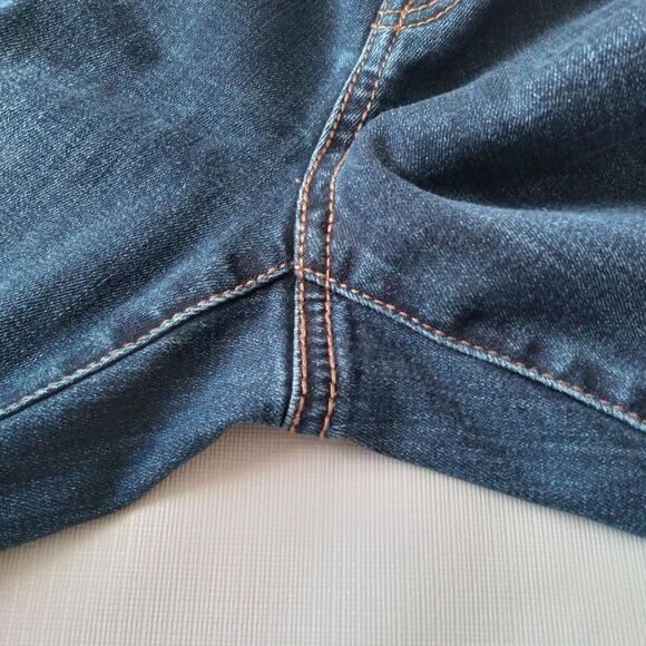 INC Blue Dark Wash Mid Rise Regular Fit Skinny Leg Denim Jeans Women's Size 0 - Picture 7 of 12